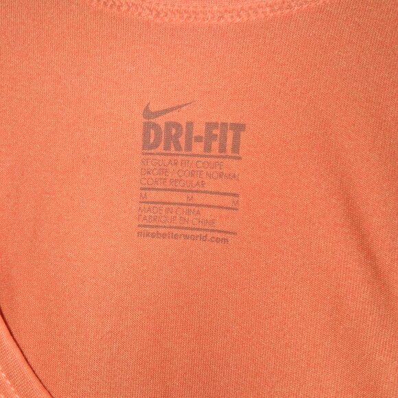 Nike RACERBACK Lot of 2 MEDIUM Peach Purple Drifit Sleeveless Tank Top Gym - Picture 2 of 4
